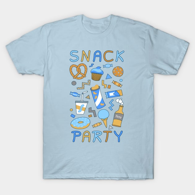 Retro Snack Party T-Shirt by jstnjpeg